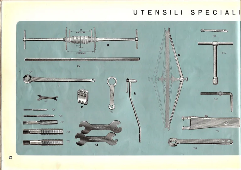 Campagnolo Catalog No. 14 of about 1958 — The Record Road and Track Groups, the Record Crank Sets and the Gran Sport and Sport Groups — page 34 of 43