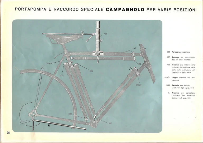 Campagnolo Catalog No. 14 of about 1958 — The Record Road and Track Groups, the Record Crank Sets and the Gran Sport and Sport Groups — page 38 of 43