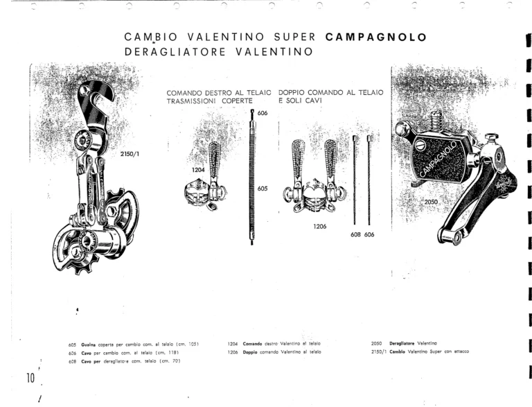 Campagnolo Catalog No. 15 of about 1967 — The Nuovo Record Gear, Valentino Super, Nuovo Sport and the Record Road and Track Groups — page 12 of 43
