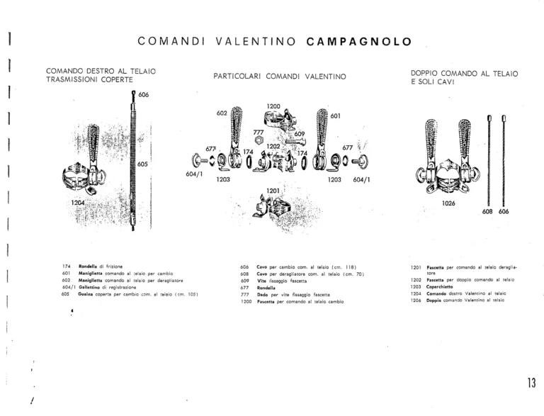 Campagnolo Catalog No. 15 of about 1967 — The Nuovo Record Gear, Valentino Super, Nuovo Sport and the Record Road and Track Groups — page 15 of 43