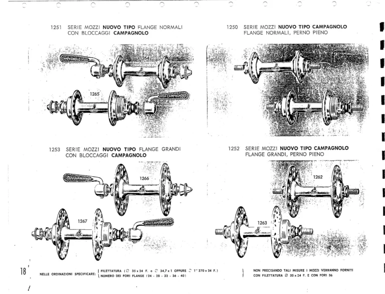 Campagnolo Catalog No. 15 of about 1967 — The Nuovo Record Gear, Valentino Super, Nuovo Sport and the Record Road and Track Groups — page 20 of 43