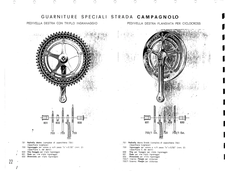 Campagnolo Catalog No. 15 of about 1967 — The Nuovo Record Gear, Valentino Super, Nuovo Sport and the Record Road and Track Groups — page 24 of 43