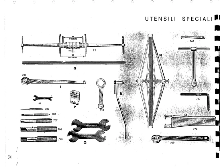 Campagnolo Catalog No. 15 of about 1967 — The Nuovo Record Gear, Valentino Super, Nuovo Sport and the Record Road and Track Groups — page 36 of 43