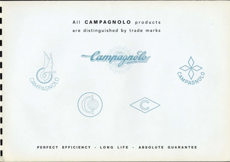 Campagnolo Catalogue No. 16 of about 1969, English Edition — Nuovo Record, Valentino Extra and Sport Extra Gears and the Record Sidepull Brakes — page 3 of 45