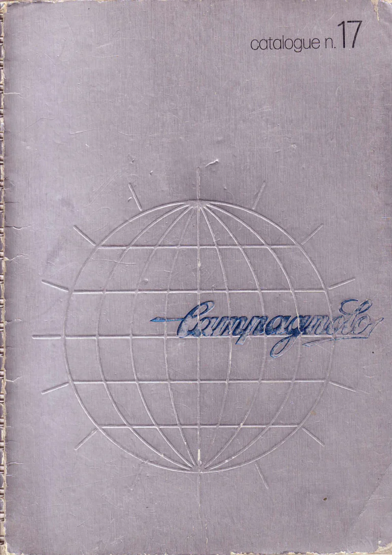 Campagnolo 1974 Catalogue No. 17 — Super Record in Titanium, Record, Gran Sport and Valentino Extra, with the Firm Beyond Bicycles — page 1 of 102