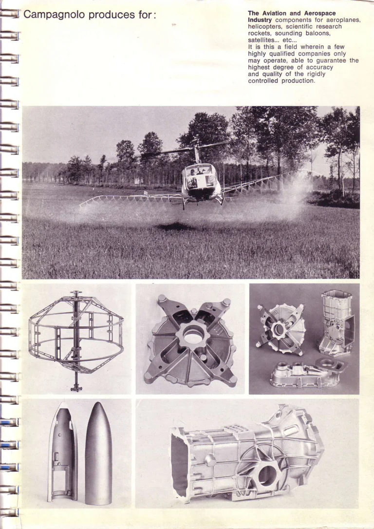 Campagnolo 1974 Catalogue No. 17 — Super Record in Titanium, Record, Gran Sport and Valentino Extra, with the Firm Beyond Bicycles — page 7 of 102