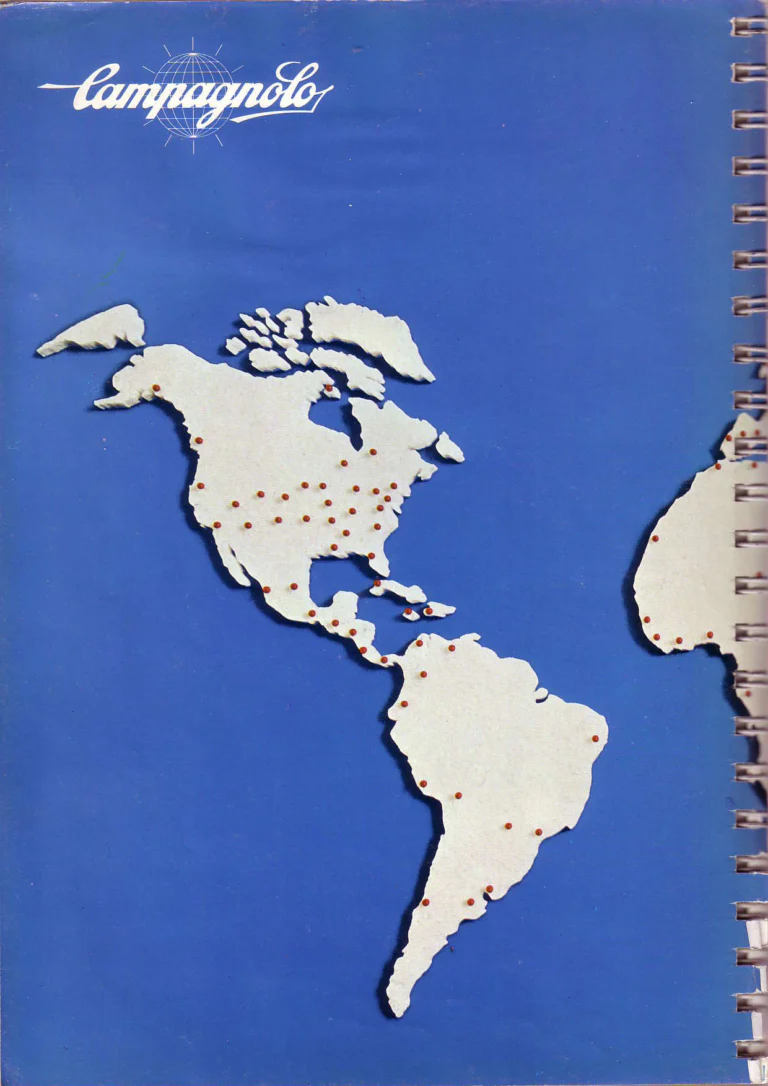 Campagnolo 1974 Catalogue No. 17 — Super Record in Titanium, Record, Gran Sport and Valentino Extra, with the Firm Beyond Bicycles — page 10 of 102