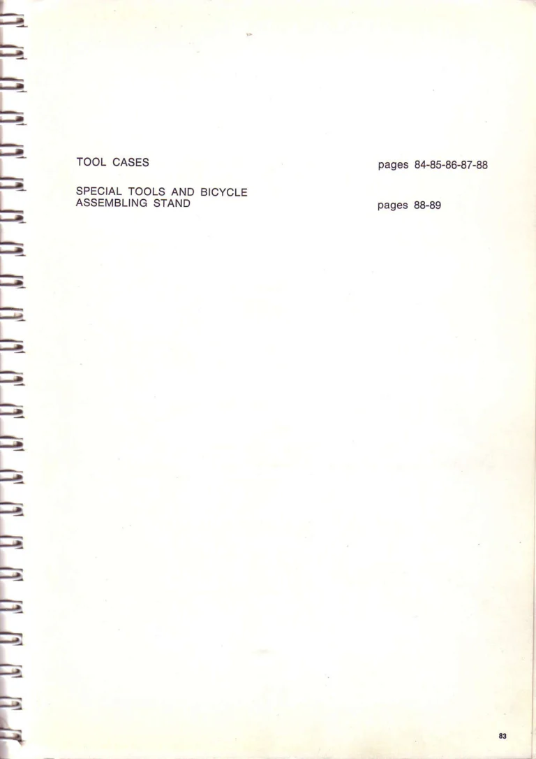 Campagnolo 1974 Catalogue No. 17 — Super Record in Titanium, Record, Gran Sport and Valentino Extra, with the Firm Beyond Bicycles — page 90 of 102