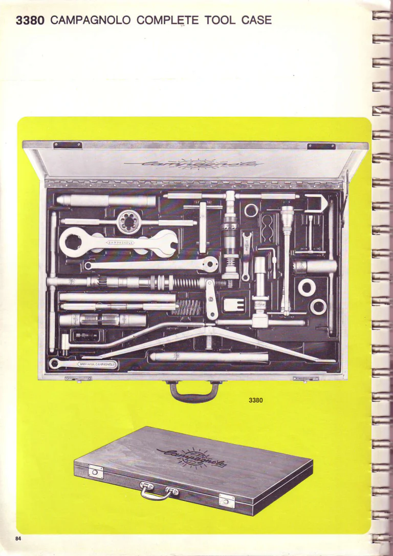 Campagnolo 1974 Catalogue No. 17 — Super Record in Titanium, Record, Gran Sport and Valentino Extra, with the Firm Beyond Bicycles — page 91 of 102