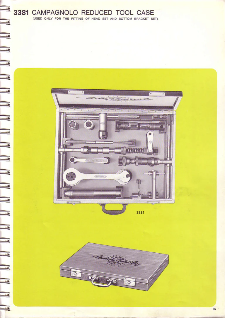 Campagnolo 1974 Catalogue No. 17 — Super Record in Titanium, Record, Gran Sport and Valentino Extra, with the Firm Beyond Bicycles — page 92 of 102