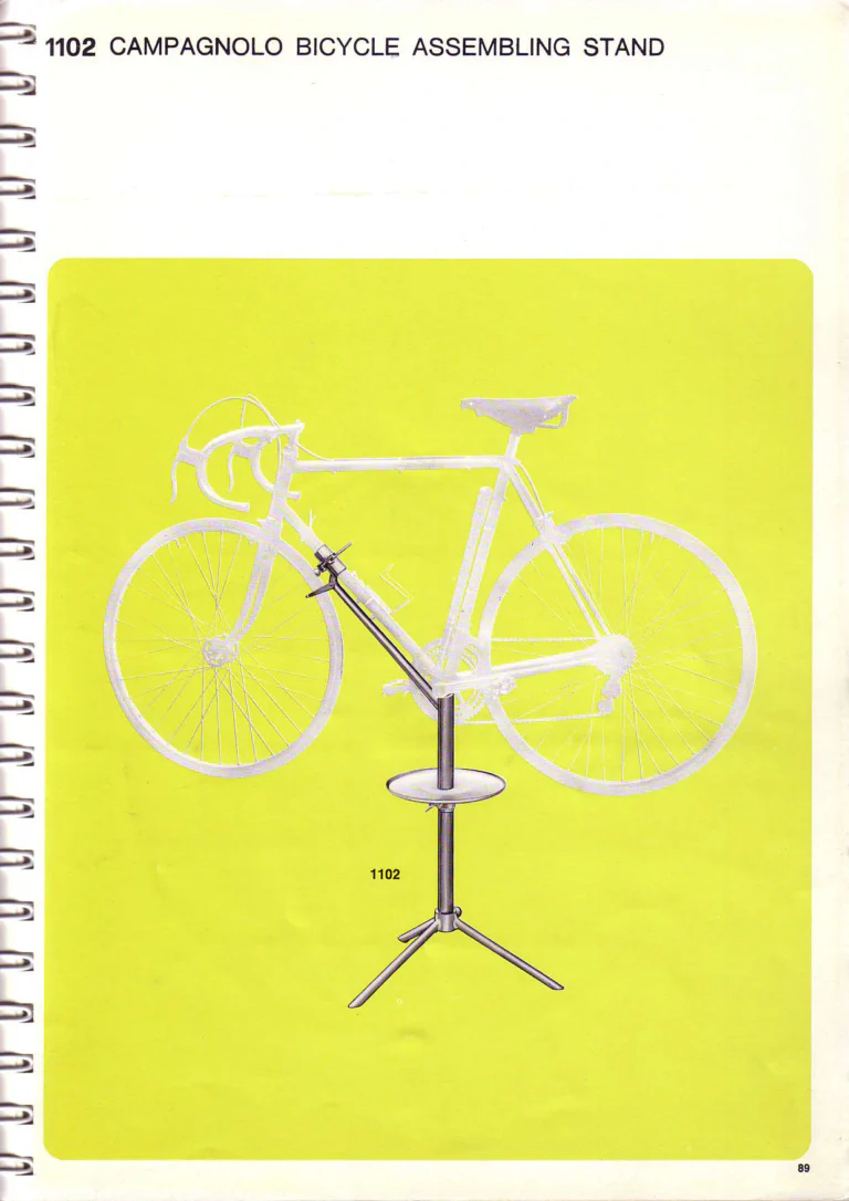 Campagnolo 1974 Catalogue No. 17 — Super Record in Titanium, Record, Gran Sport and Valentino Extra, with the Firm Beyond Bicycles — page 96 of 102
