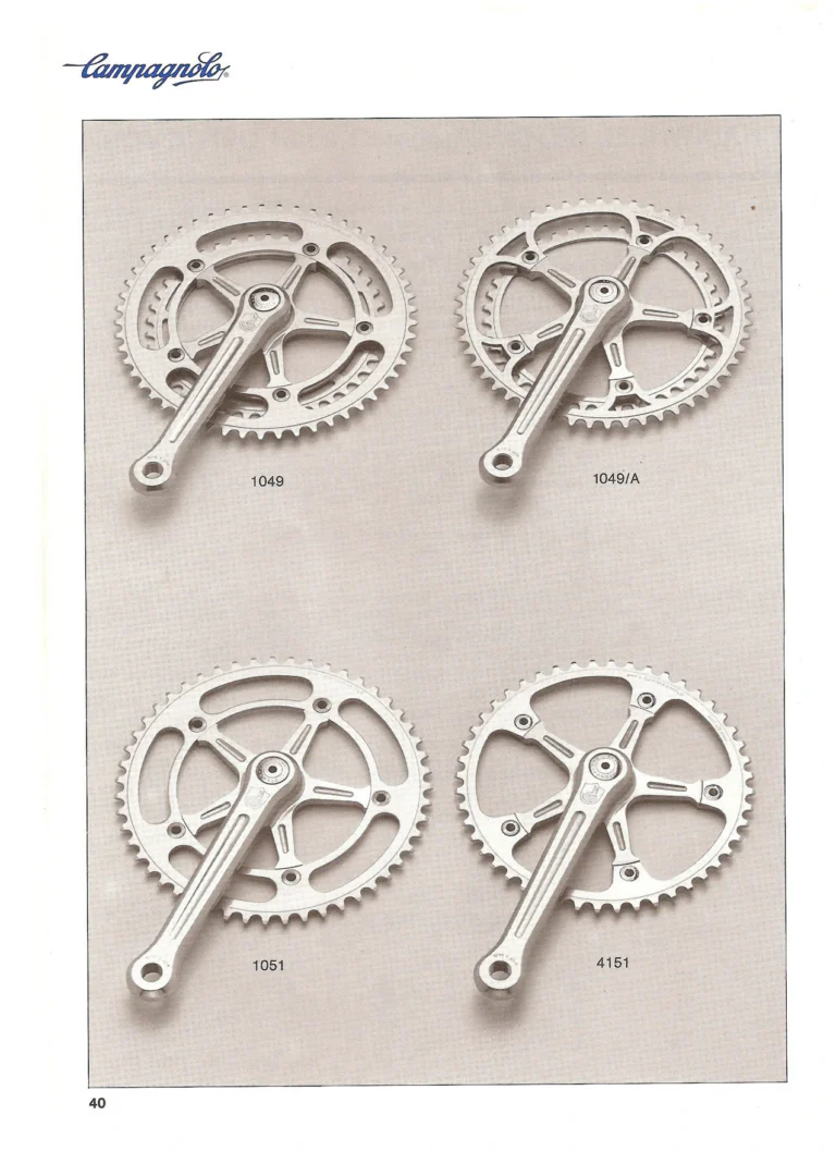 Campagnolo Catalogue No. 18, December 1986 Printing — Super Record, Record, Gran Sport, Touring and 980 Groups, Every Part and the Tools — page 39 of 70