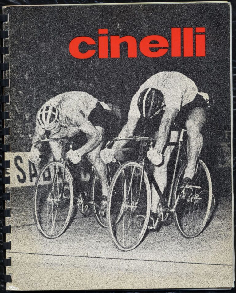 Cinelli Catalog — The Supercorsa Bicycle, Handlebars and Stems, Unicanitor Saddles and the M-71 Pedal — page 1 of 49