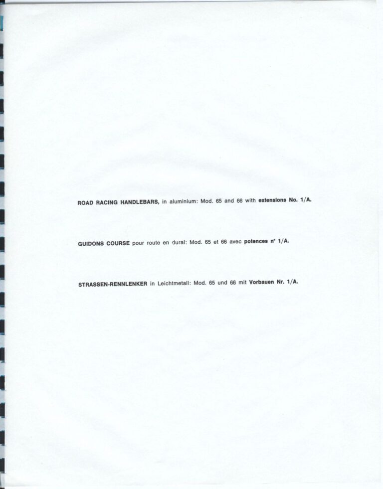 Cinelli Catalog — The Supercorsa Bicycle, Handlebars and Stems, Unicanitor Saddles and the M-71 Pedal — page 11 of 49
