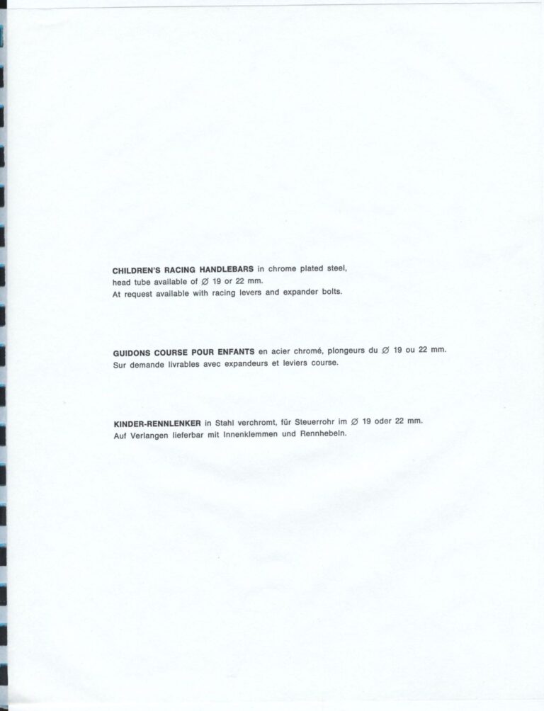 Cinelli Catalog — The Supercorsa Bicycle, Handlebars and Stems, Unicanitor Saddles and the M-71 Pedal — page 15 of 49