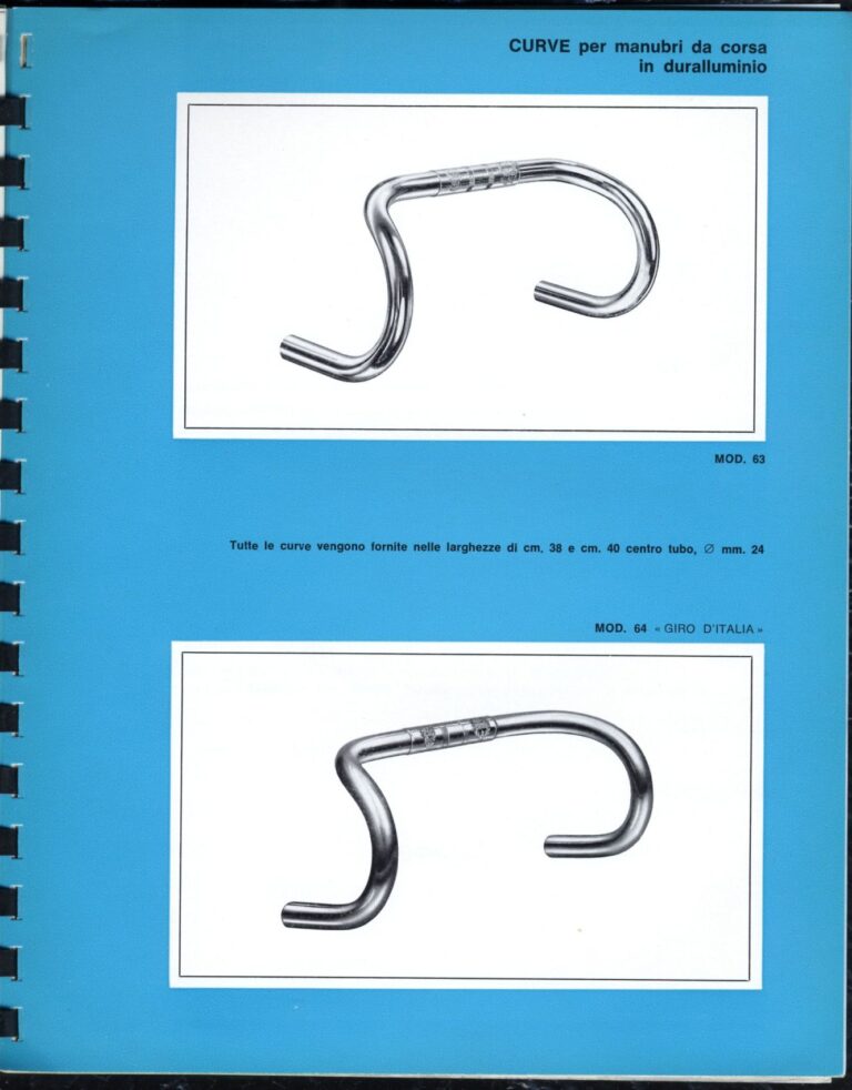 Cinelli Catalog — The Supercorsa Bicycle, Handlebars and Stems, Unicanitor Saddles and the M-71 Pedal — page 25 of 49