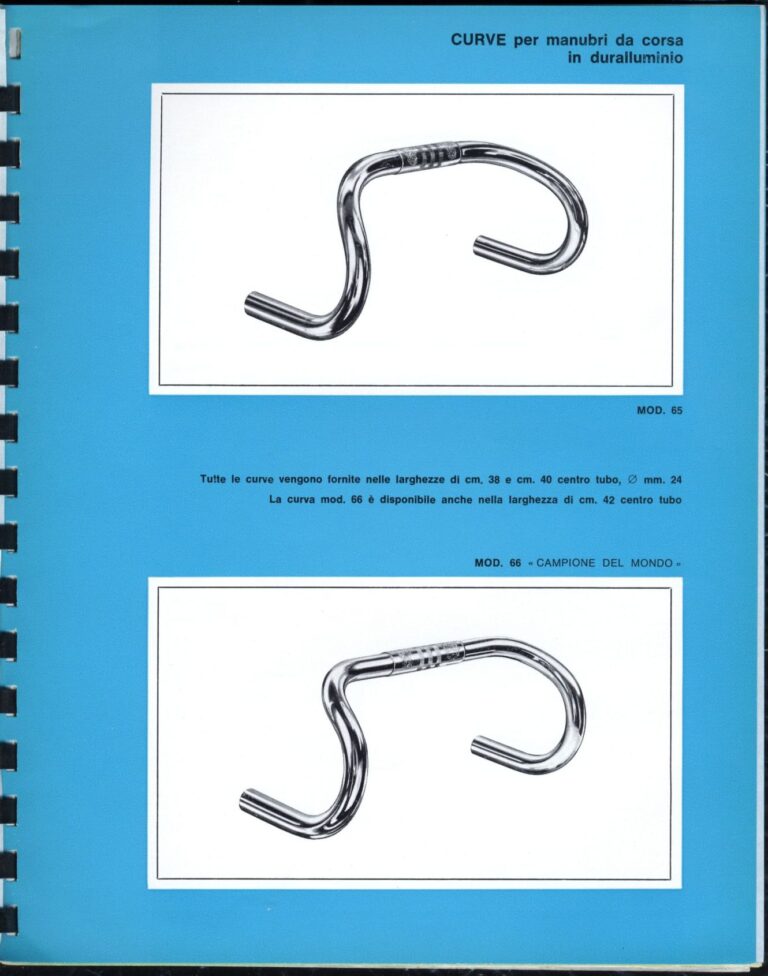 Cinelli Catalog — The Supercorsa Bicycle, Handlebars and Stems, Unicanitor Saddles and the M-71 Pedal — page 27 of 49