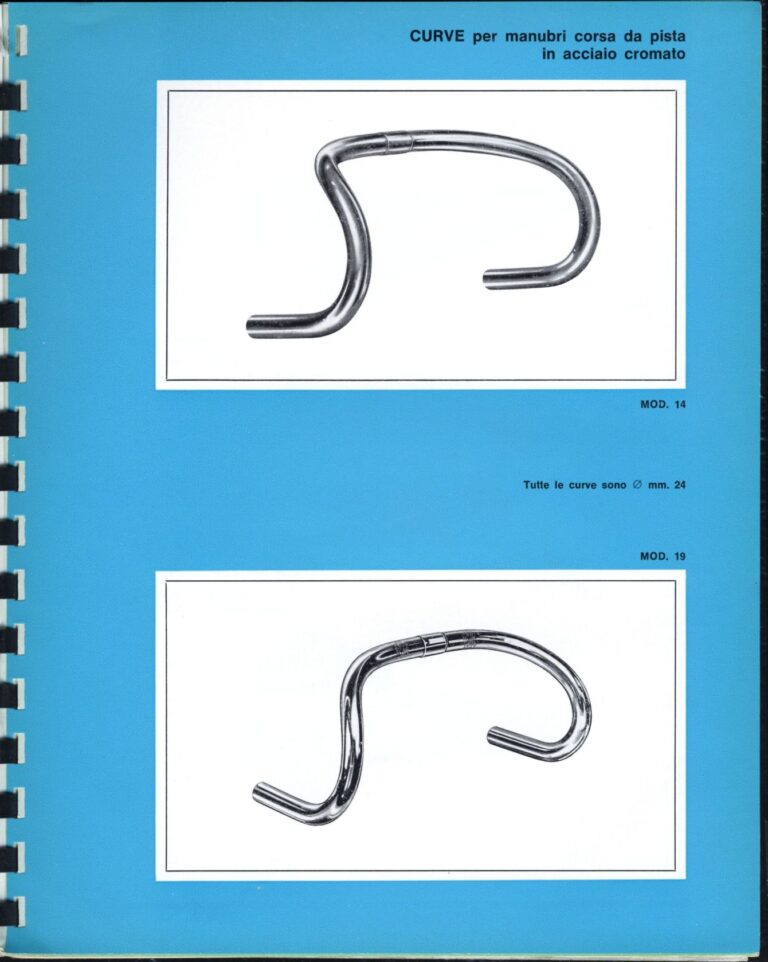 Cinelli Catalog — The Supercorsa Bicycle, Handlebars and Stems, Unicanitor Saddles and the M-71 Pedal — page 29 of 49