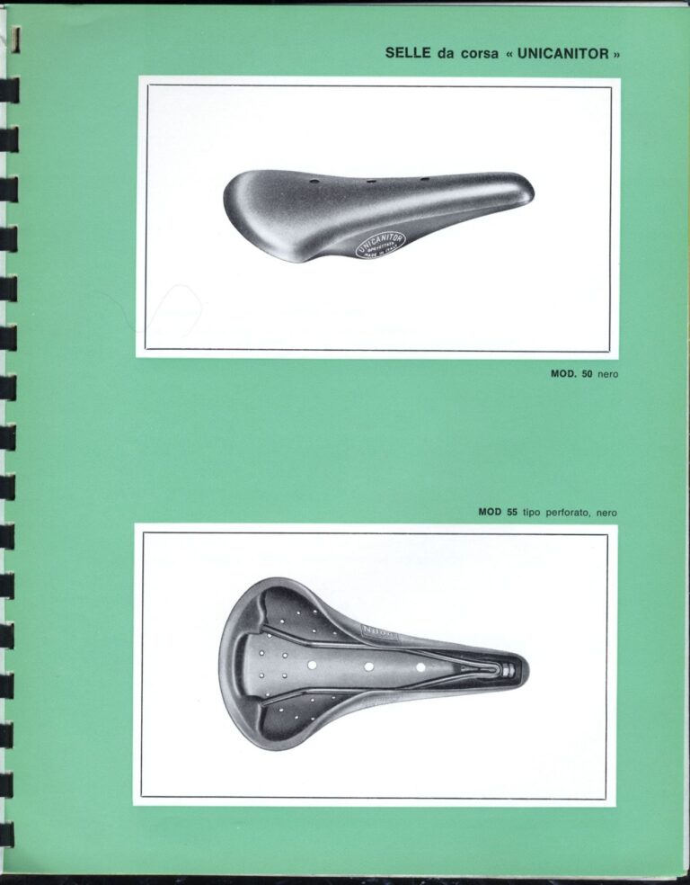 Cinelli Catalog — The Supercorsa Bicycle, Handlebars and Stems, Unicanitor Saddles and the M-71 Pedal — page 31 of 49