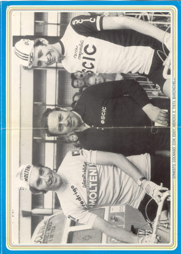 Colnago Folder — La Bicicletta dei Campioni: the Super-Pantografata and the Eddy Merckx Racing Bicycle (Blue Cover) — page 3 of 4