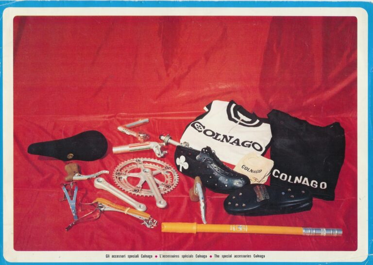Colnago Catalog Sheets — Gli Accessori Speciali Colnago and the Colnago-Mexico in Titanio — page 1 of 2