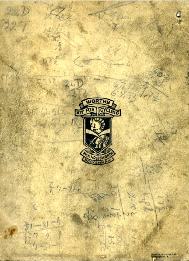 Holdsworth 1939 Catalog — Cycles and Tandems for 1939: La Quelda Club, Modele Milanais, L'Internationale, Super Rapide, Roi-de-Velo and Empire Champion Path — page 26 of 26