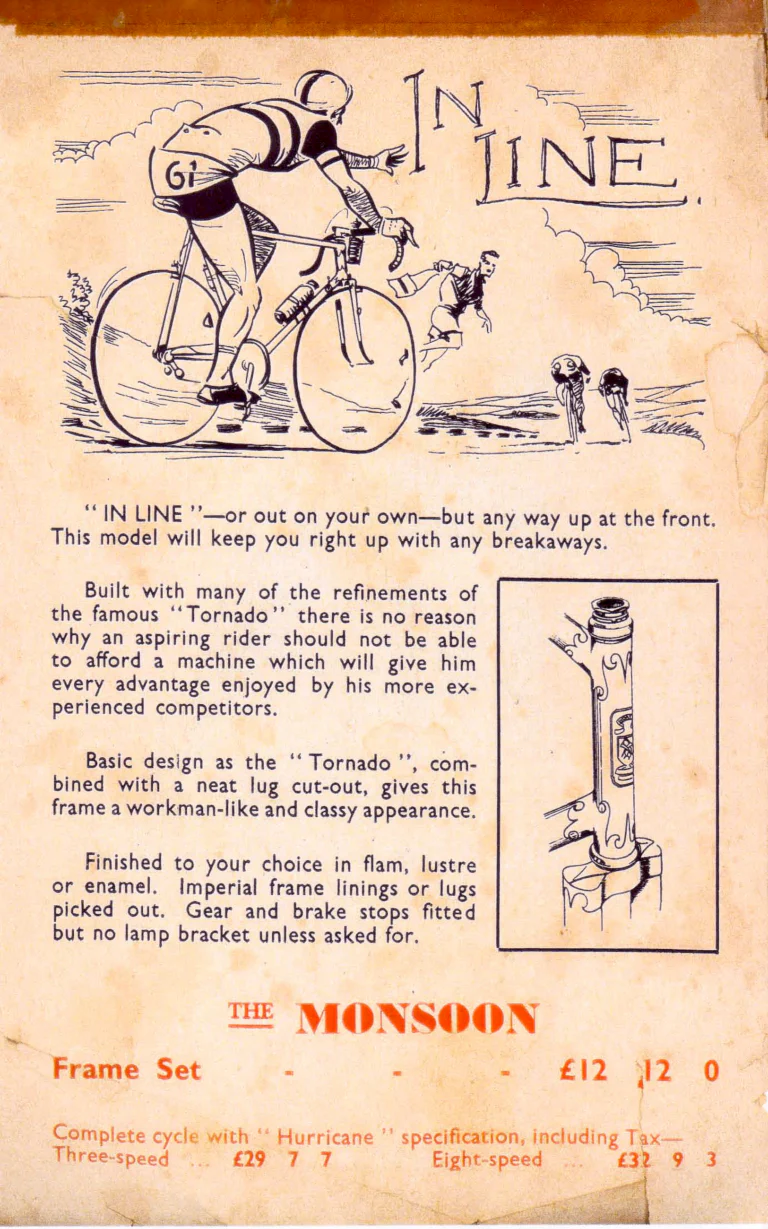 Holdsworth 1954 Catalog — Sandy Holdsworth Presents: the Typhoon, La Quelda, Hurricane, Tornado, Cyclone, Zephyr, Monsoon and Whirlwind — page 10 of 12