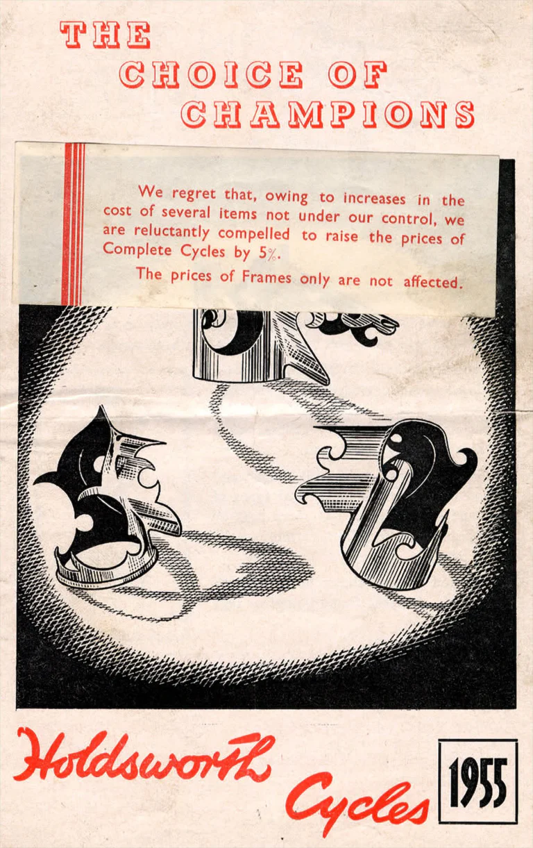 Holdsworth 1955 Catalog — The Choice of Champions: the Cyclone, Hurricane, Italia, Monsoon, Typhoon, Whirlwind and Zephyr — page 1 of 10