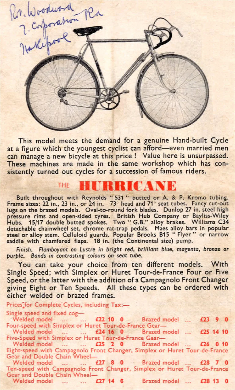 Holdsworth 1955 Catalog — The Choice of Champions: the Cyclone, Hurricane, Italia, Monsoon, Typhoon, Whirlwind and Zephyr — page 4 of 10