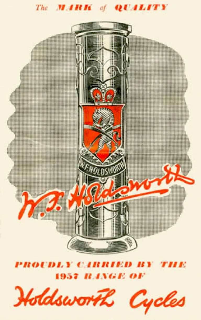 Holdsworth 1957 Catalog — The Mark of Quality: the Typhoon, Cyclone, Monsoon, Zephyr, Hurricane and Whirlwind, with Five Reasons to Select a Holdsworth — page 1 of 10