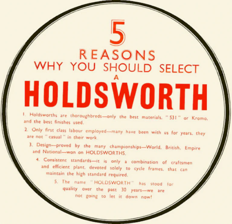 Holdsworth 1957 Catalog — The Mark of Quality: the Typhoon, Cyclone, Monsoon, Zephyr, Hurricane and Whirlwind, with Five Reasons to Select a Holdsworth — page 2 of 10