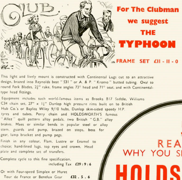 Holdsworth 1957 Catalog — The Mark of Quality: the Typhoon, Cyclone, Monsoon, Zephyr, Hurricane and Whirlwind, with Five Reasons to Select a Holdsworth — page 3 of 10