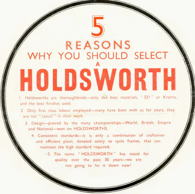 Holdsworth 1958 Catalog — The Mark of Quality: the Typhoon, Cyclone, Monsoon, Zephyr, Hurricane, Whirlwind and the Tricycle Conversion Set — page 2 of 11