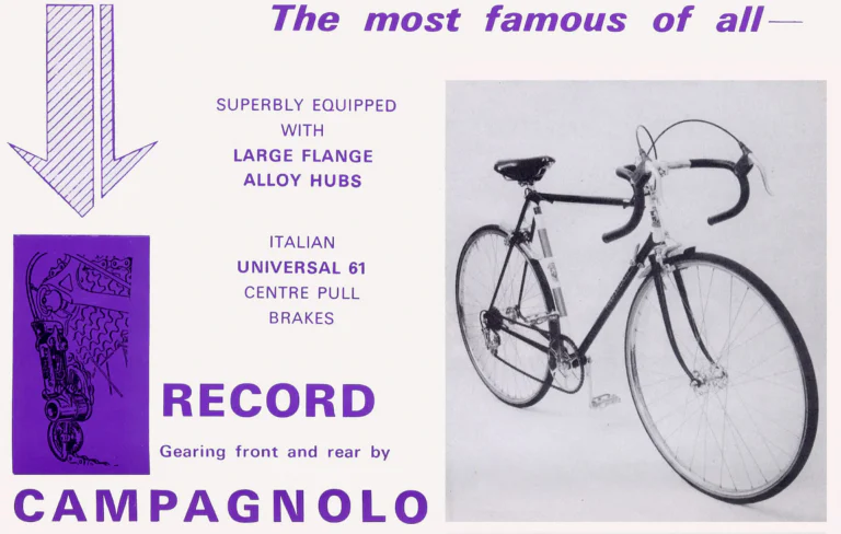 Holdsworth 1968 Catalog — Handbuilt Perfection: the Cyclone, Mistral, Super Mistral, Fastback, Continental and Typhoon — page 2 of 11
