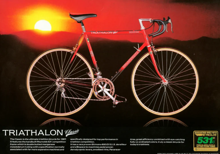 Holdsworth 1987 Catalog — Handbuilt English Bicycles: the Quicksilver, Triathalon Classic, Hornet, Blue Streak and Gemini Tandem — page 7 of 12