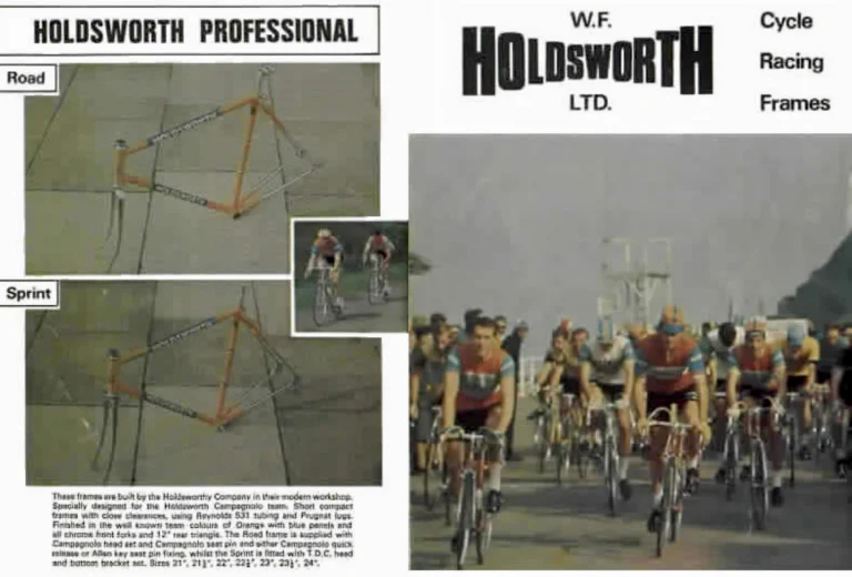 Holdsworth Shop Catalog (Undated) — W. F. Holdsworth Ltd. Cycle Racing Frames: the Professional, Italia, Competizione, Pista, Strada and Cronometro — page 1 of 4
