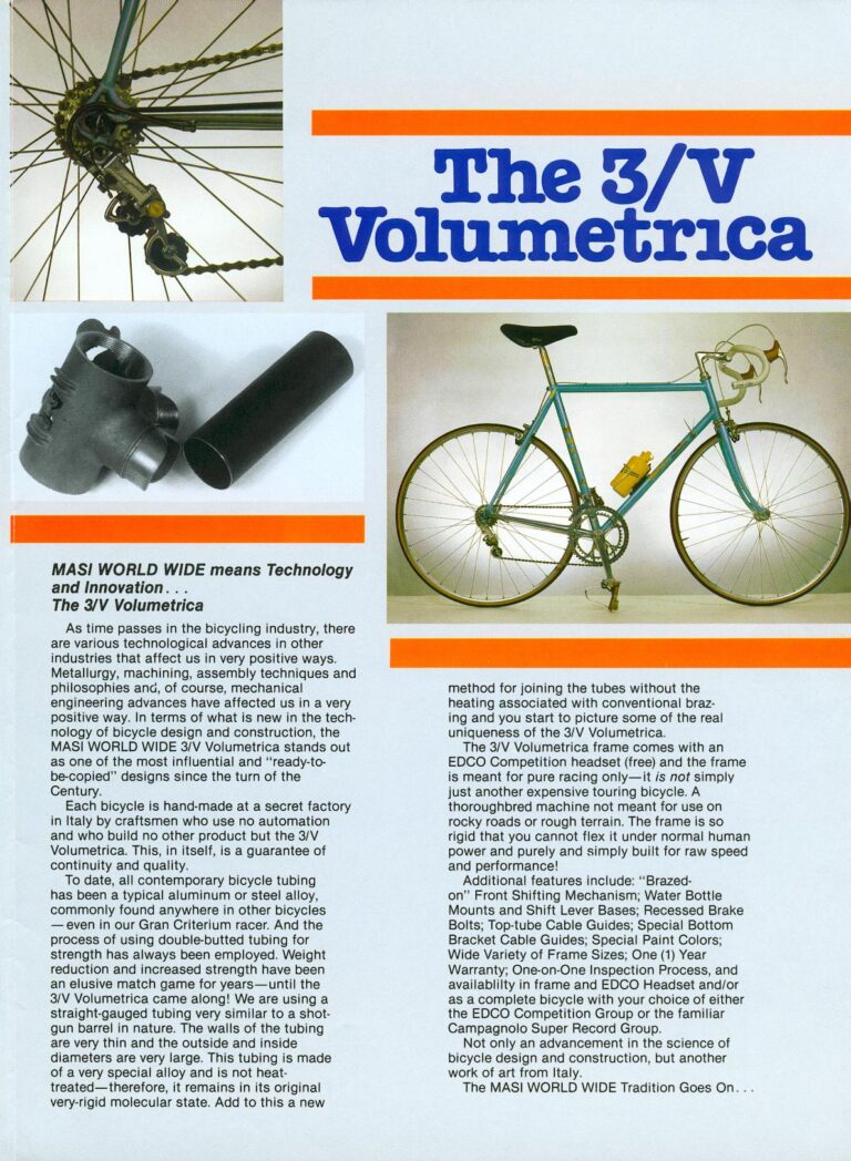 Masi World Wide Catalog — The Tradition of Endurance and Excellence Goes On: Gran Criterium, 3/V Volumetrica and Nuova Strada (High Country Imports) — page 5 of 8