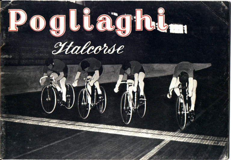 Pogliaghi Italcorse Catalog — Track, Road and Tandem Bicycles, Frames Made to Measure and Home Trainers, Milano — page 1 of 24