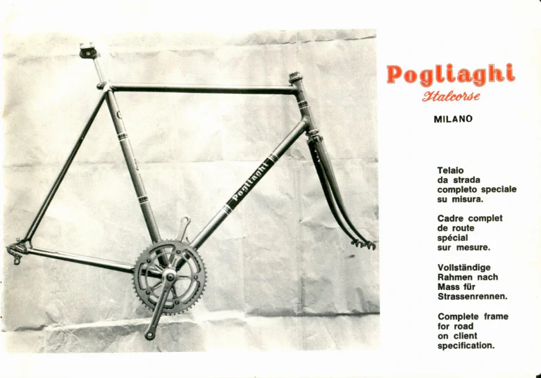 Pogliaghi Italcorse Catalog — Track, Road and Tandem Bicycles, Frames Made to Measure and Home Trainers, Milano — page 19 of 24