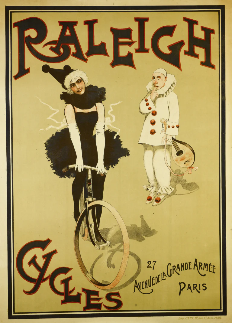 Raleigh c.1895 Poster — Raleigh Cycles, 27 Avenue de la Grande Armée — page 1 of 1
