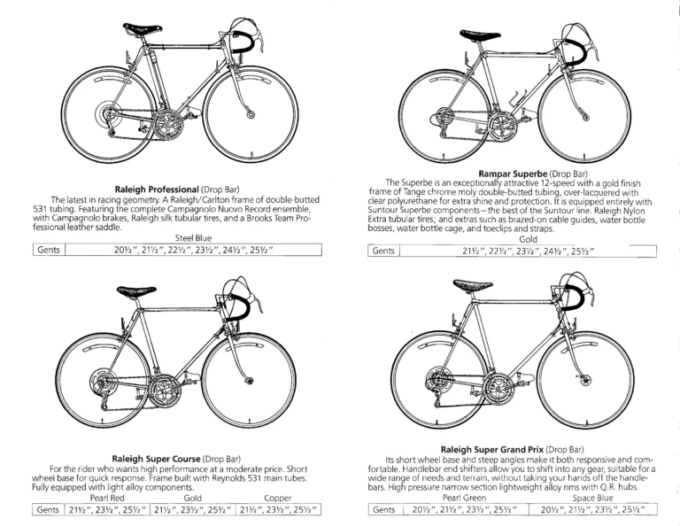 Raleigh Catalog — Raleigh Bicycles, Rampar Bicycles, Parts and Accessories (United States) — page 3 of 17