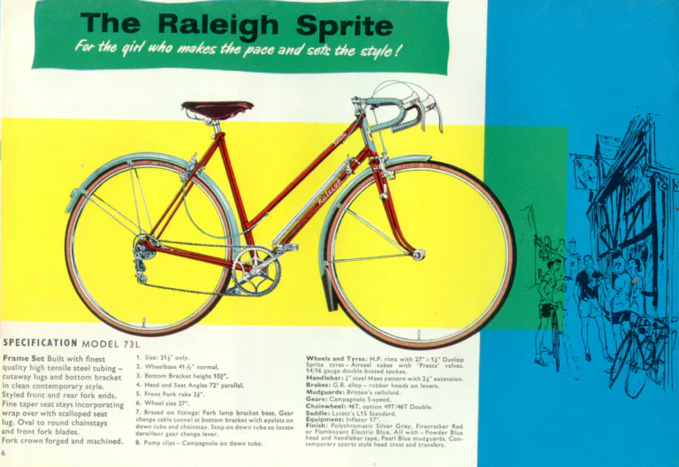 Raleigh Catalog — The Speed Range: Gran Sport, Sprite and Blue Streak Mark II — page 8 of 12