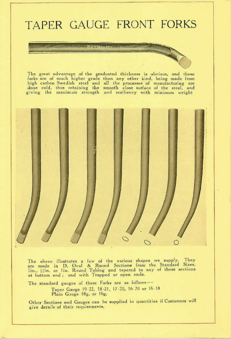 Reynolds Catalog — Seamless Steel Tubes and Reynolds Patent Butted Tubes — page 4 of 16