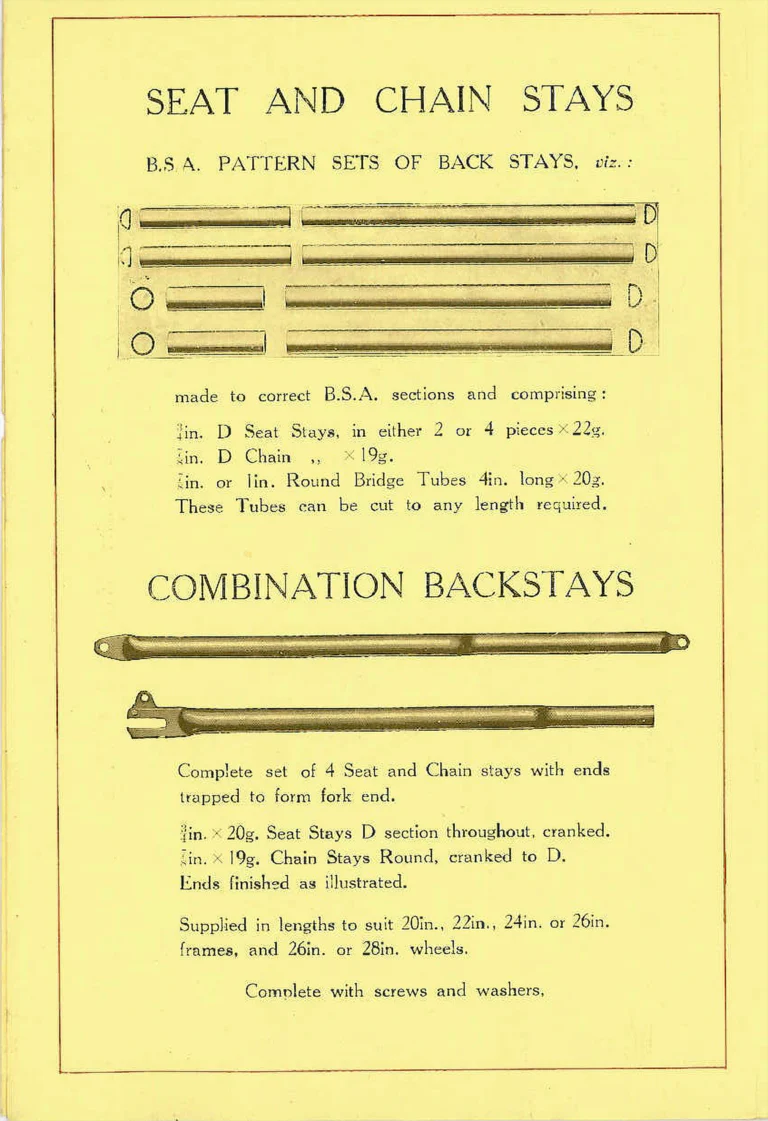 Reynolds Catalog — Seamless Steel Tubes and Reynolds Patent Butted Tubes — page 5 of 16