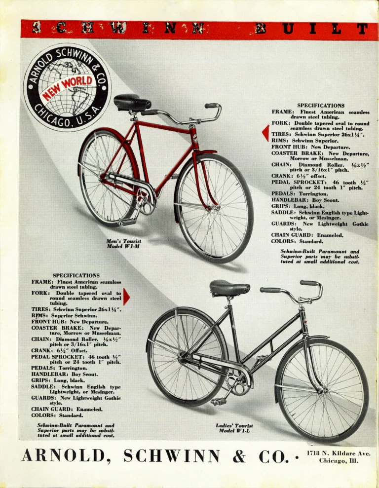 Schwinn New World Series Catalog (Undated, 1938 or Later) — Popular Priced Lightweight Bicycles, American and English Type — page 2 of 8