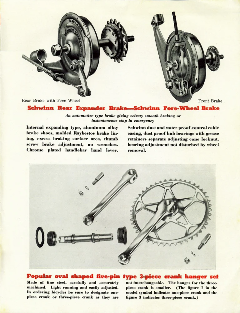Schwinn New World Series Catalog (Undated, 1938 or Later) — Popular Priced Lightweight Bicycles, American and English Type — page 7 of 8