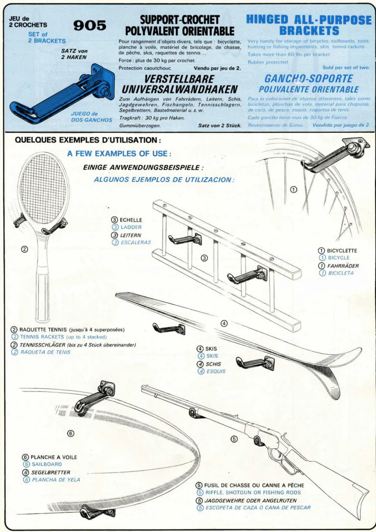 VAR Catalog of about 1983 — Outillage "Cycle", Tools for Cycle Workshops, Drawings and Layout by Daniel Rebour — page 46 of 70
